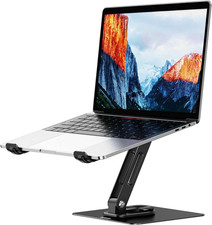 LS12 Laptop Stand with 360° Rotating Base, Ergonomic Adjustable Notebook picture