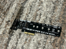 Full Height ASUS Hyper M.2 x4 Mini SSD Adapter - Fast Shipping picture