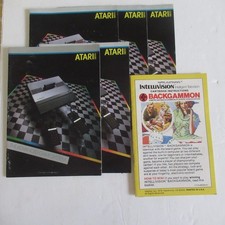 Original Atari 5200 Advanced Game System Catalog Booklet and Intellivision Lot picture