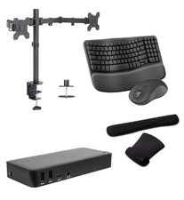 Targus Universal USB-C Dual 2K, Triple FHD 85W Dock, MK670 Keyboard & Mouse picture