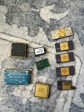 Vintage Ceramic IC Chip Lot RCA CDP1852CD Fujitsu MB5303C Gold Cap Untested picture
