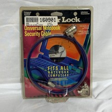 New MASTER LOCK Universal LAPTOP Notebook SECURITY CABLE blue picture