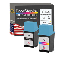 DoorStepInk Compatible Ink Cartridges for HP 29 Black and HP 49 Color -USA picture