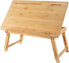 Drawing TableLaptop Desk, Adjustable Bamboo Bed Tray, Large picture