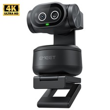 EMEET PIXY 4K PTZ Webcam Dual Camera AI Tracking 0.2s Autofocus 3 Mics OBS picture