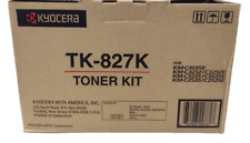 Genuine Kyocera Mita TK827K Toner Cartridge - Black - Open Box picture
