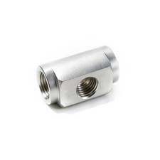G1/4 Aluminum 3-Way Tee Fitting, Female Thread T-Splitter for PC Water Cooling picture