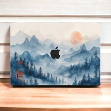 Indigo Mountains MacBook Skin  - Premium Vinyl Wrap Compatible with MacBook Pro picture