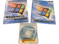 Microsoft Windows 98 Upgrade CD Product Key Manuals Vintage PC Software picture