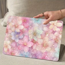 2Pcs Floral Pattern Waterproof Non-reusable Laptop Skin picture