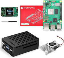 Raspberry Pi 5 4GB Kit Single Board Computer with Active Cooler ABS Case IoT picture