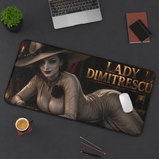 Lady Dimitrescu Mouse Pad, Gothic Gaming Desk Mat, XXL Keyboard Pad picture