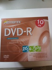 NEW SEALED,  Memorex,  DVD+R , 10 Pack,  16X, 4.7GB, 120 min,  With Cases picture