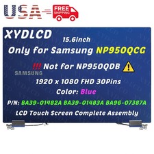 Original for Samsung NP950QCG-K01US LCD Screen Touch Full Top Assembly FHD Blue picture