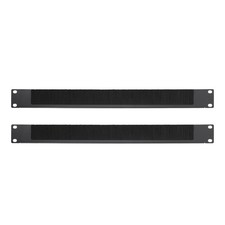 2-Pack 1U 19” Rack Mount Network Cable Tidy Brush Panel Bar Disassembled picture
