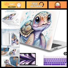MacBook Pro 13-inch Case 2022-2020, Hard Shell Cover, Cute Turtle Design, Touch picture