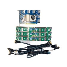 PLX88096 Expansion Card 6*SFF-8654 8I PCI-E4.0 X16 + 6*Baseplate 6*Cable X8X8 picture