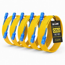 5 PCS OS2 LSZH SCSC UPC Fiber Optic Patch Cord 3m 10 FT Cable Network picture