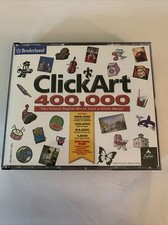 ClickArt 400,000 Computer Software for Windows by Broderbund AOL Graphics CD picture