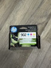 NEW GENUINE HP 902 3 Ink Cartridges Cyan, Magenta, Yellow Genuine OEM 11/2021 picture