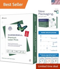 High-Quality 98 Bright 8.5x11 Laser Print Paper, 24lb, 500 Sheets, Jam-Free picture