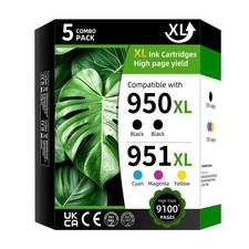 950XL 951XL Ink Cartridges 5-Pack High Yield Compatible with HP OfficeJet Pro picture