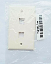 2-Port Keystone Faceplate FP-U-2-WH Hyperline - White - QUANTITY OF 15 picture