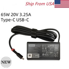 Geniune 65W USB-C Type-C Laptop Charger Adapter Lenovo ADLX65YCC3A ThinkPad x1 picture