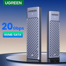 UGREEN M.2 NVMe/SATA SSD Enclosure 20Gbps USB-C 3.2 Gen2 Aluminum 2280 picture