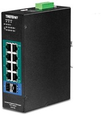 TRENDnet 10-Port Industrial Gigabit L2 Managed PoE+ DIN-Rail Switch 8 x Gigabit picture