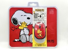 NEW Peanuts SNOOPY & WOODSTOCK Non-Slip Foam Mouse Pad/Wireless Mouse Combo Set picture