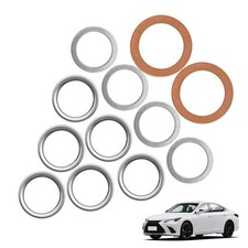 12-Pack Transfer & Differential Case Drain Plug Crush Washer Gasket Kit - OEM 12 picture