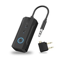 2026 Bluetooth 6.0 Transmitter Receiver, 2-in-1 Airplane Travel Adapter for 2 picture