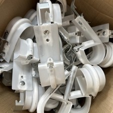 NEW 50-Pack STIFFY CEA-20102 White J-Hooks with Comfort Cradle 2
