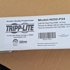 Tripp Lite 24 Port 1U Cat6 110 Patch Panel 568B RJ45 EthernetN252-P24 picture