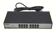 D-Link DSS-16+ 16-Port 10/100 Unmanaged Rackmount Ethernet Switch 3.2Gbps Works picture