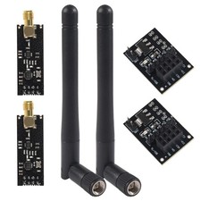 2Pcs NRF24L01+PA+LNA RF Wireless Transceiver Module with SMA Antenna 2.4G 1100m picture