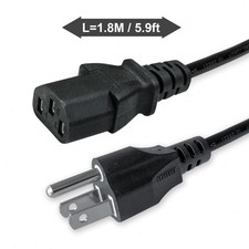 3 Prong Replacement AC Power Cord Cable US Plug for PC Desktop Dell XBox Cisco picture