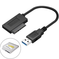 USB3.0 to SATA7+6Pin 13 Pin Slimline Sata Cable for Laptop CD DVD ROM Drive o picture