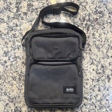 Solo New York Ludlow Universal Tablet Sling Crossbody Bag Charcoal Gray picture