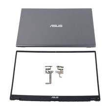 New Back Cover+Bezel+Hinges For ASUS VivoBook X512 X512U V5000F Top Gray Lid US picture