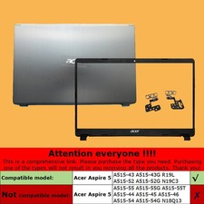 New For Acer Aspire 5 A515-43 A515-52 N19C3 Back Cover / Front Bezel / Hinge US picture