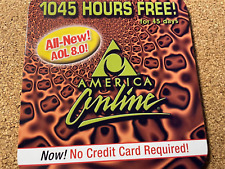 Vintage 2002 AOL 8.0 America Online  CD Disc TIn   picture