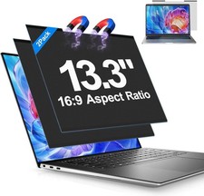 2Pack Magnetic Laptop Privacy Screen Filter 13.3 inch Anti-Glare Protector picture