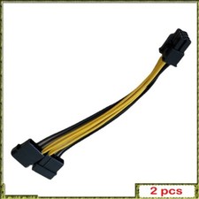 2pcs IDE Cable PC Server Internal Dual 2 IDE Molex CPU 8Pin 8p Converter Power picture