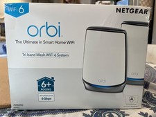 NETGEAR Orbi RBS850 Satellite Tri-Band Mesh WiFi 6 AX6000 -Converted Router- picture