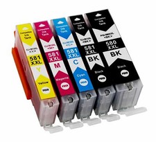 5 Non-OEM PGI580 CLI581 XXL Inks for Canon Pixma TS6351 TS6251 TS6250 TS6350 picture