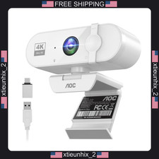 4K Webcam with Noise-Canceling Mic, Wide-Angle, Privacy Cover, USB-C picture