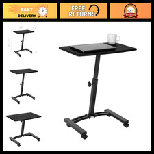 Height Adjustable Mobile Laptop Stand with Wheels - 24