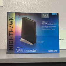 NETGEAR Nighthawk AX8 AX6000 WiFi 6 Wireless Mesh Extender, Black 6Gbps picture